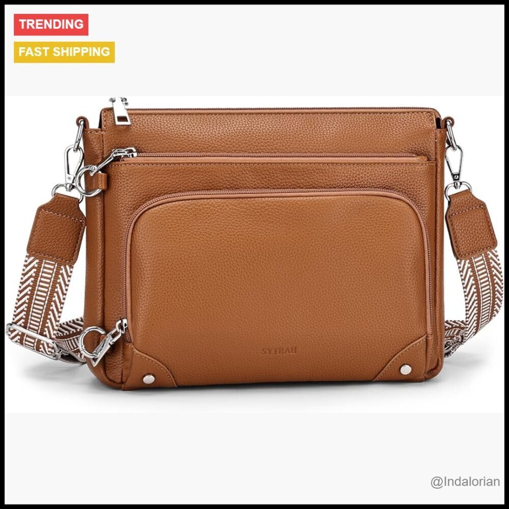 Anti-Theft Crossbody Bag RFID Blocking Slim Fit Hobo Purse Travel Everyday
